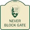 Signmission National Park Service Permit Parking Heavy-Gauge Aluminum Sign, 18" x 18", TG-1818-23863 A-DES-TG-1818-23863 - alternate 1
